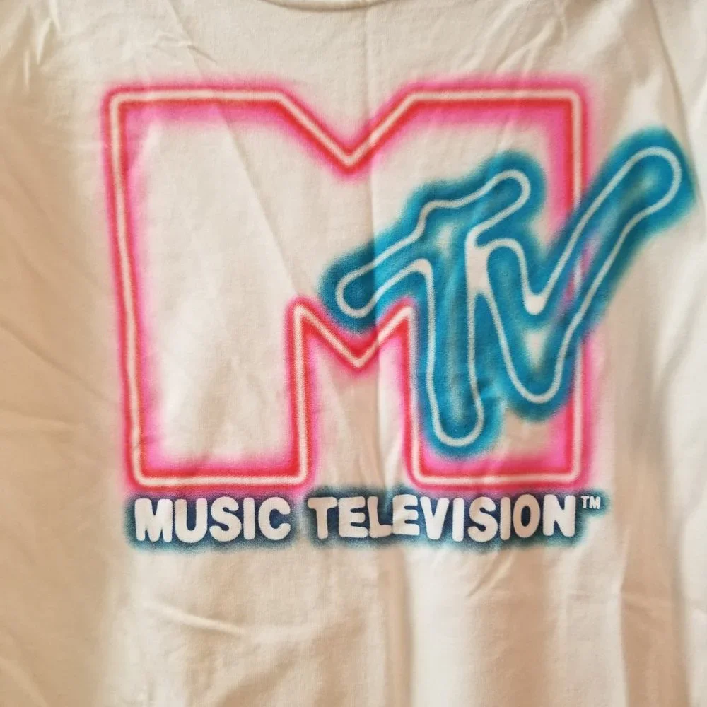 MTV Short sleeve tee, neon sign new - Picture 3 of 6